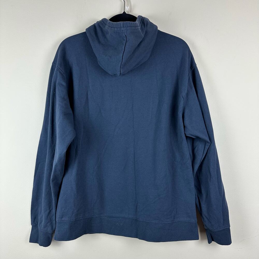 Cabela’s Spellout Logo‎ Pullover Hoodie Navy Graphic Gorpcore Mens Size Medium - Picture 4 of 6